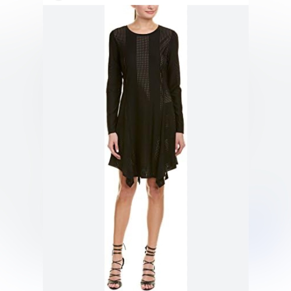 NWT BCBGMAXAZRIA Women's Malisa Stripe Mesh Dress